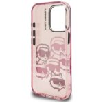 Калъф от Karl Lagerfeld IML Multi K&CH Heads Case за iPhone 16 Pro Pink - Image 7