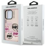 Калъф от Karl Lagerfeld IML Multi K&CH Heads Case за iPhone 16 Pro Pink - Image 8
