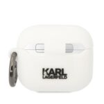 Силиконов калъф от Karl Lagerfeld Choupette Head за AirPods 3 - бял - Image 2