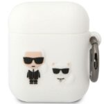 Karl Lagerfeld and Choupette Silicone Case for Airpods 1/2 White