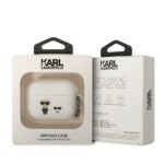 Калъф Karl Lagerfeld and Choupette Silicone Case за Airpods Pro - White - Image 3