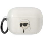 Калъф Karl Lagerfeld 3D Logo NFT Karl Head TPU Case за Airpods Pro 2 - White