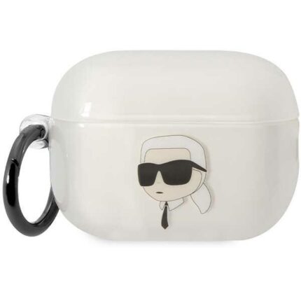 Калъф Karl Lagerfeld 3D Logo NFT Karl Head TPU Case за Airpods Pro 2 - White