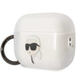 Калъф Karl Lagerfeld 3D Logo NFT Karl Head TPU Case за Airpods Pro 2 - White - Image 3