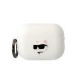 Калъф Karl Lagerfeld 3D Logo NFT Choupette Head Silicone Case за Airpods Pro 2 - White