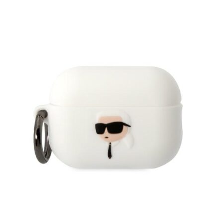 Калъф Karl Lagerfeld 3D Logo NFT Karl Head Silicone Case за Airpods Pro 2 - White
