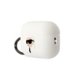 Калъф Karl Lagerfeld 3D Logo NFT Karl Head Silicone Case за Airpods Pro 2 - White - Image 3