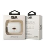 Калъф Karl Lagerfeld 3D Logo NFT Karl Head Silicone Case за Airpods Pro 2 - White - Image 4