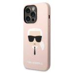 Калъф Karl Lagerfeld MagSafe Compatible Case Liquid Silicone Karl Head for iPhone 14 Pro Max Pink - Image 2