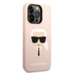Калъф Karl Lagerfeld MagSafe Compatible Case Liquid Silicone Karl Head for iPhone 14 Pro Max Pink - Image 4