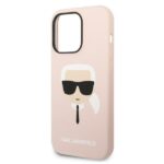 Калъф Karl Lagerfeld MagSafe Compatible Case Liquid Silicone Karl Head for iPhone 14 Pro Max Pink - Image 6