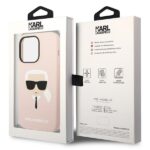 Калъф Karl Lagerfeld MagSafe Compatible Case Liquid Silicone Karl Head for iPhone 14 Pro Max Pink - Image 8