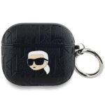 Калъф от Karl Lagerfeld PU Embossed Karl Head Case for AirPods 3 Black