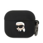 Калъфче за Karl Lagerfeld Airpods Case Big Head AirPods 3 - Black