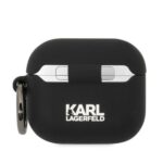 Калъфче за Karl Lagerfeld Airpods Case Big Head AirPods 3 - Black - Image 2