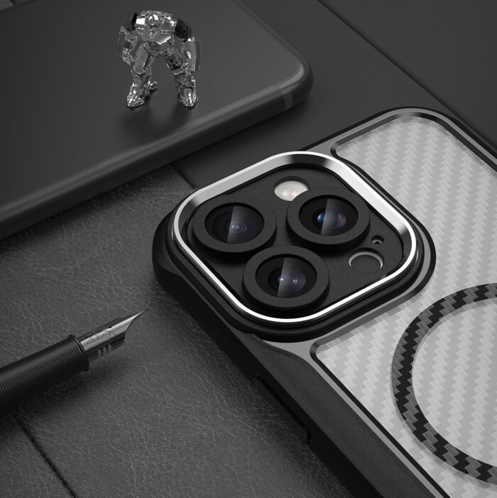 Калъф от Hurtel Leading Series MagSafe Silicone Case за iPhone 16 Pro Max - Black - Image 5