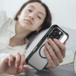 Калъф от Hurtel Leading Series MagSafe Silicone Case за iPhone 16 Pro Max - Black - Image 7