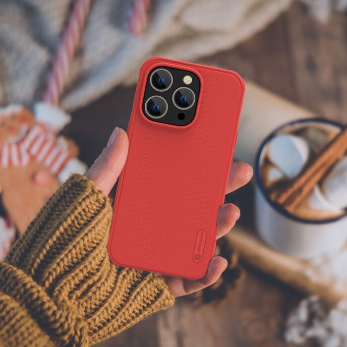 Калъф от Nillkin Super Frosted PRO Back Cover за Apple iPhone 14 Pro Blue (Without Logo Cutout) - Image 15