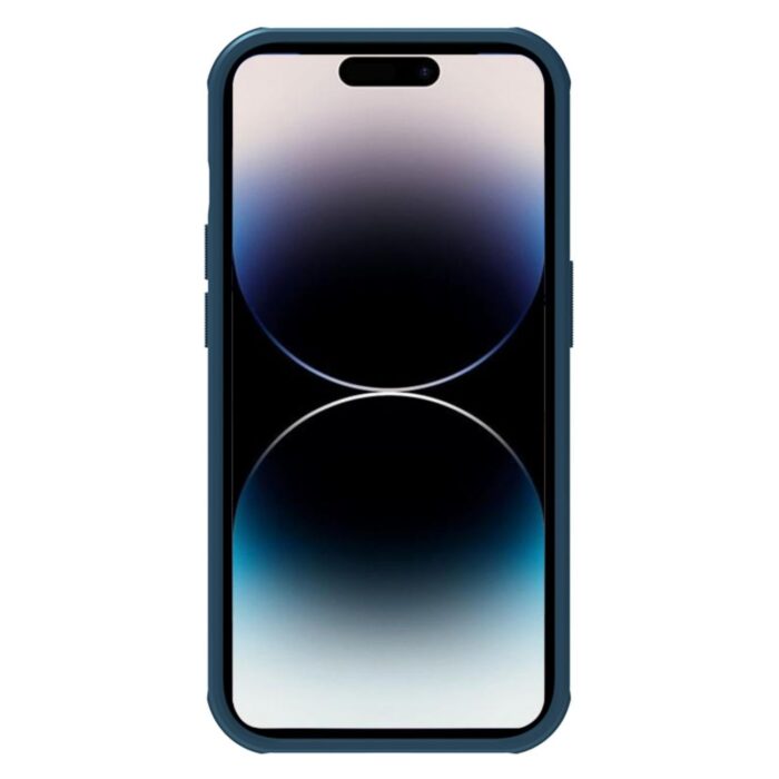 Калъф от Nillkin Super Frosted PRO Back Cover за Apple iPhone 14 Pro Blue (Without Logo Cutout) - Image 4
