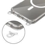 Калъф от Tech-Protect FlexAir Chain MagSafeCase for iPhone 16 Pro - Clear + 2Lanyards Black and Taupe - Image 2