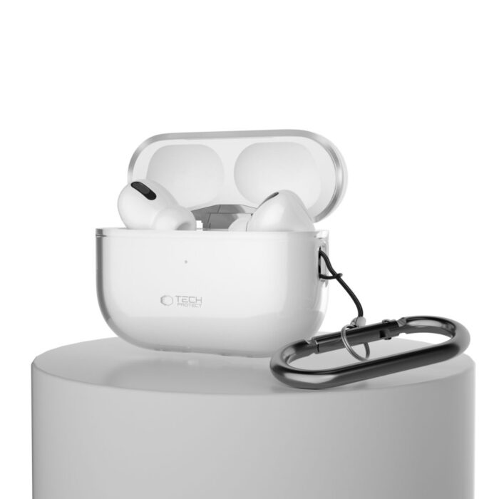 Калъф от Tech-Protect FlexAir Case за AppleAirPods Pro 1 / 2 - Clear - Image 7