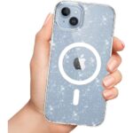 Калъф от Tech-Protect FlexAir Hybrid MagSafe iPhone 13/14 Case- Clear Glitter - Image 2