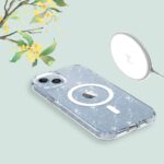 Калъф от Tech-Protect FlexAir Hybrid MagSafe iPhone 13/14 Case- Clear Glitter - Image 4