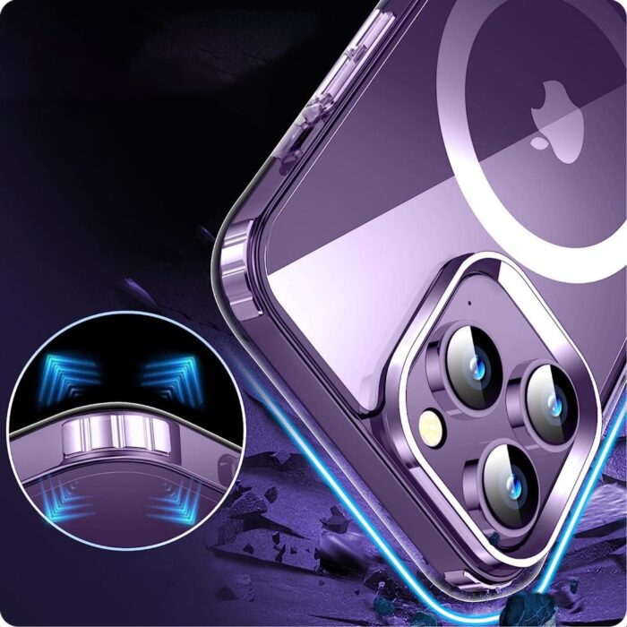 Калъф от Tech-Protect FlexAir Hybrid MagSafe Case за iPhone 15 Pro Max - Clear - Image 3