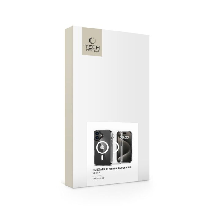 Калъф от Tech-Protect FlexAir Hybrid MagSafe за iPhone 16 - Clear - Image 4
