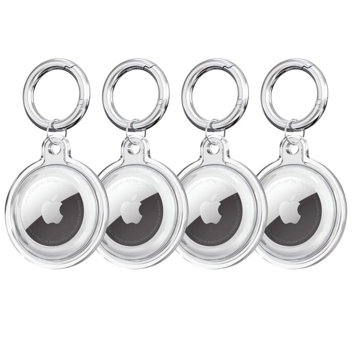 Калъф от Tech-Protect Icon 4 бр. Casefor Apple AirTag -Transparent - Image 2