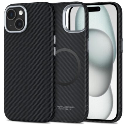 Калъф от Tech-Protect Ion Carbon MagSafe Casefor iPhone 15 - Black
