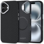 Калъф от Tech-Protect Ion Carbon MagSafe iPhone 16 Case -Black/Grey