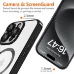 Калъф от Tech-Protect MagFlex MagSafe iPhone 16 Pro Case - Black - Image 4