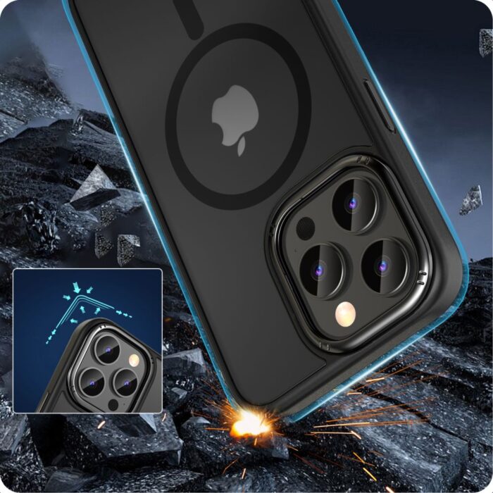 Калъф от Tech-Protect MagMat 2 MagSafe Case за iPhone 15Pro Max - Matte Black - Image 4