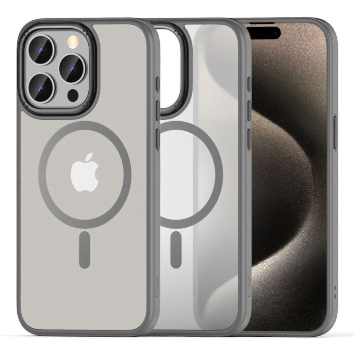 Калъф от Tech-Protect MagMat 2 MagSafe case за iPhone15 Pro Max - titanium matte - Image 1