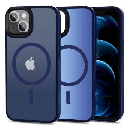 Калъф от Tech-Protect MagMat Mag Safe iPhone 13 Case - Matte Navy Blue