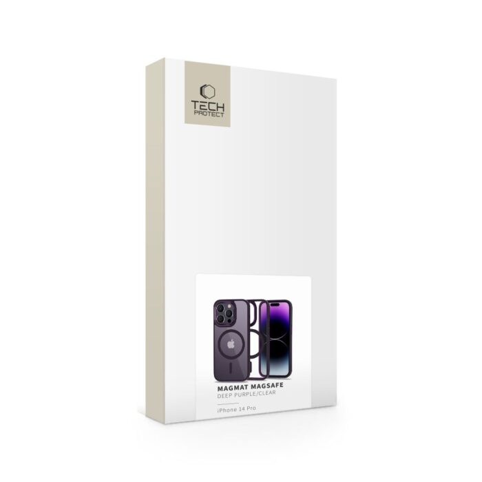 Калъф от Tech-Protect MagMat MagSafe iPhone 14 Pro Case - Clear Purple - Image 6