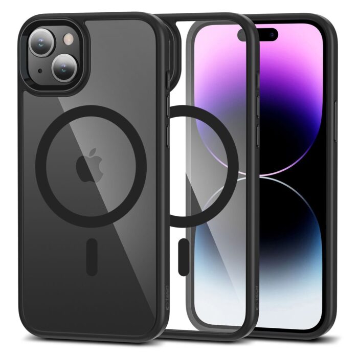 Калъф от Tech-Protect MagMat MagSafe iPhone 15 Case - Clear Black - Image 1