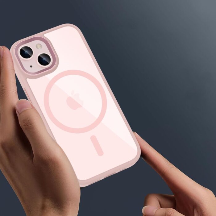 Калъф от Tech-Protect MagMat MagSafe за iPhone 15 Case - Clear Pink - Image 2