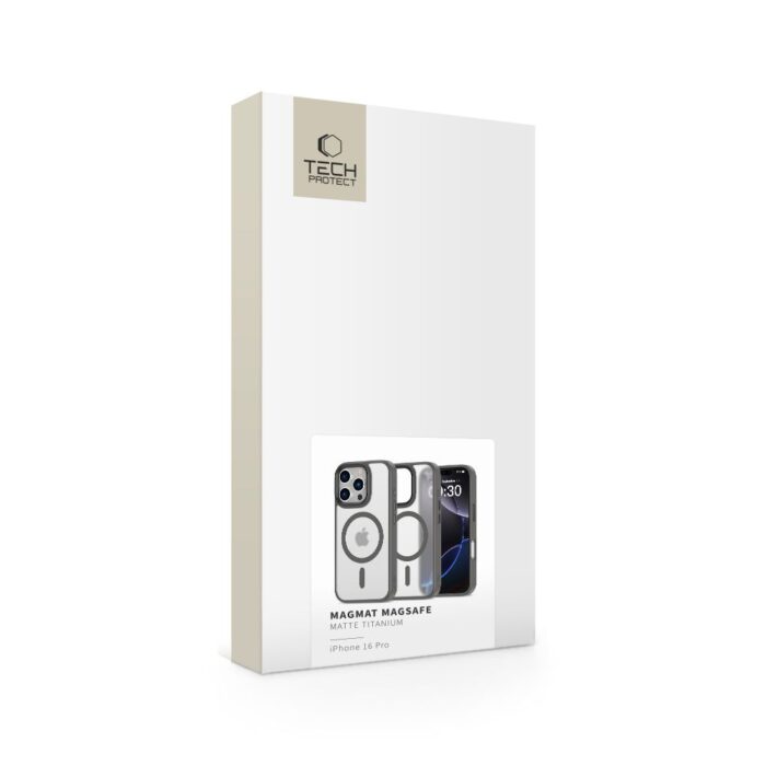 Калъф от Tech-Protect MagMat MagSafe case за iPhone 16 Pro - titanium - Image 5