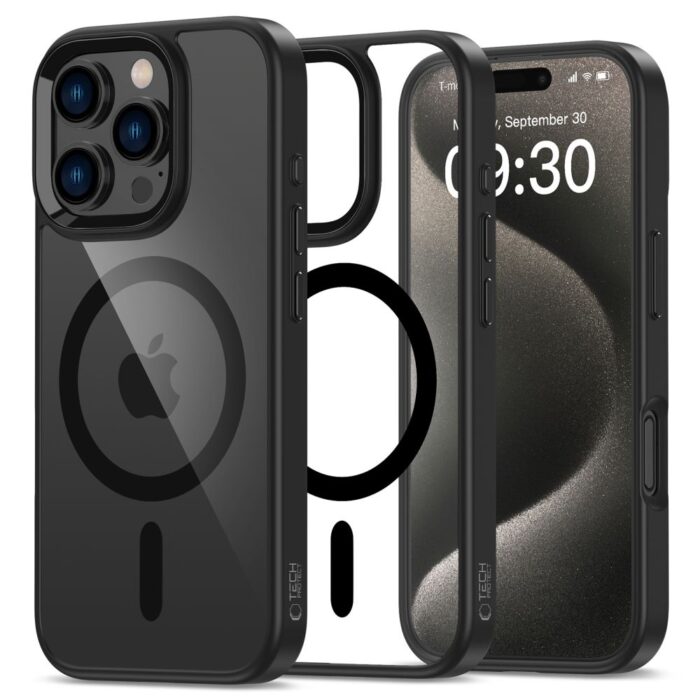 Калъф от Tech-Protect MagMat MagSafe за iPhone16 Pro Case - Clear - Image 1