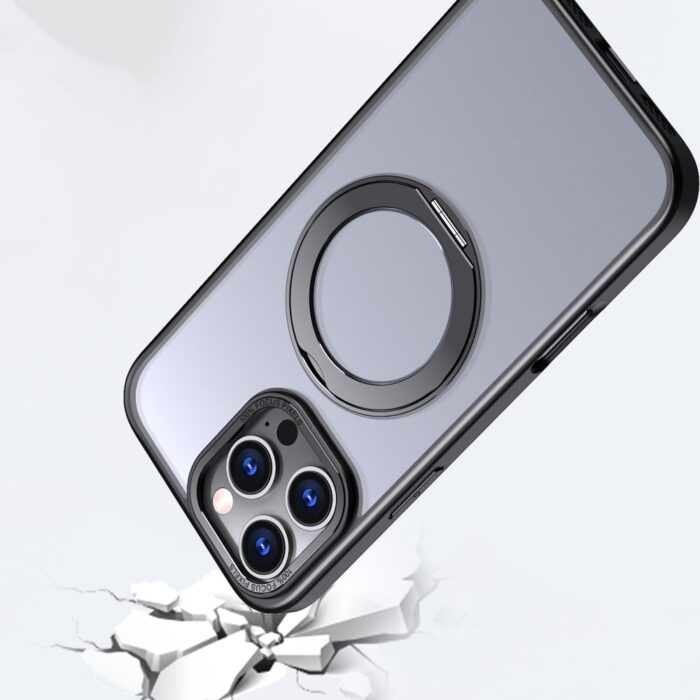 Калъф от Tech-ProtectMagRing MagSafe Case with Stand for iPhone 16 Pro - Black - Image 2