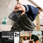 Калъф от Tech-ProtectMagRing MagSafe Case with Stand for iPhone 16 Pro - Black - Image 6
