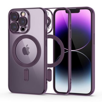 Калъф от Tech-Protect MagShine LineMagSafe iPhone 14 Pro Case -Purple