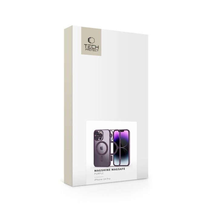 Калъф от Tech-Protect MagShine LineMagSafe iPhone 14 Pro Case -Purple - Image 7