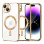 Калъф от Tech-Protect MagShine Line MagSafe case за iPhone 15 - gold