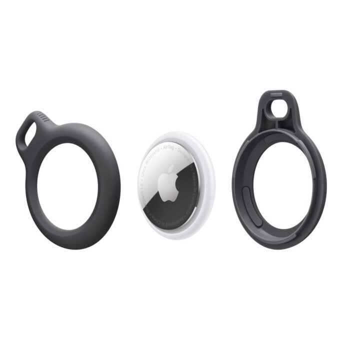 Калъф Tech-Protect Rough Case forApple AirTag with Ring -Black - Image 2