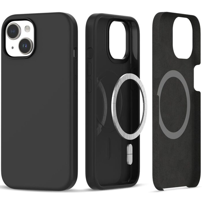 Калъф от Tech-Protect Silicone MagSafe iPhone 15 Case -Matte Black - Image 1
