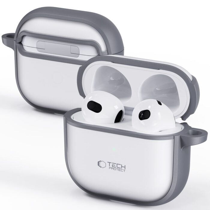 Калъф от Tech-Protect Slim Hook Case за AirPods 4 - Gray - Image 7