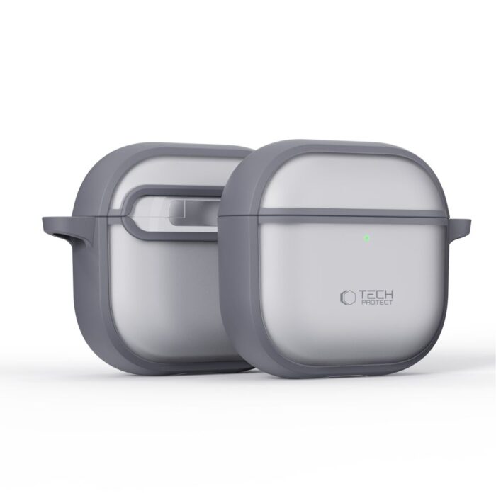 Калъф от Tech-Protect Slim Hook Case за AirPods 4 - Gray - Image 2